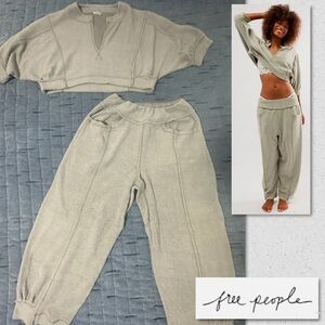 Free People Gray Lounge Set